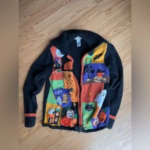 Tiara  - Vintage Halloween Sweater - medium